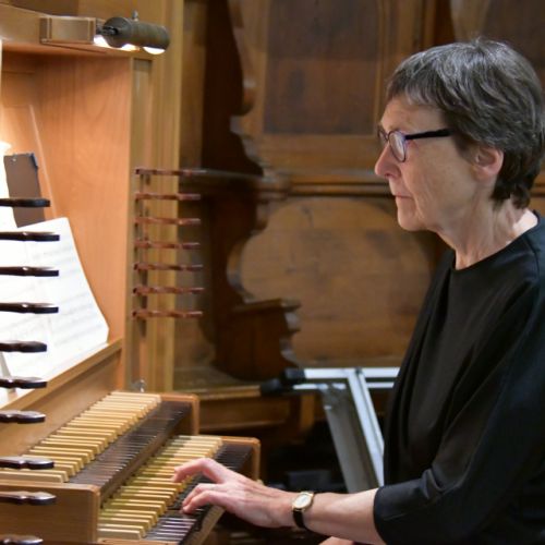 Christianne Cornu Cavin à l’orgue