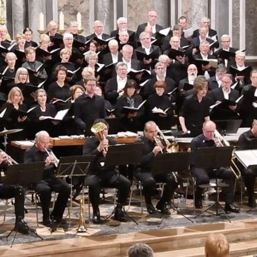 Concert (Gloria de Rutter) à Autun en France en avril 2019